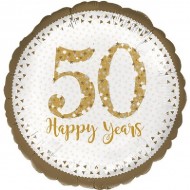 50 Happy Years Golden Anniversary Balloon 